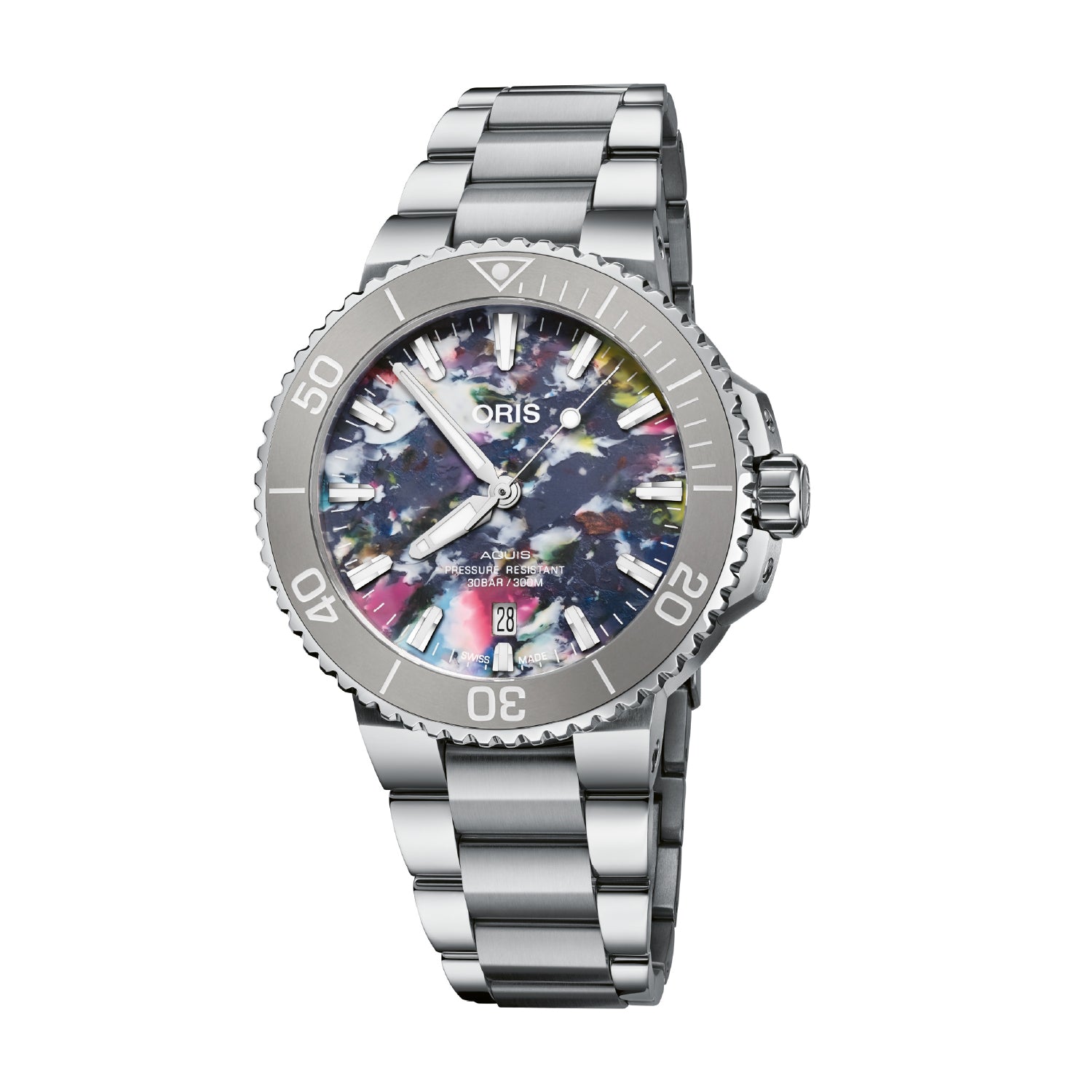 ORIS AQUIS DATE 733 7766 4150 SET UPCYCLE MECHANICAL WATCH CITY CHAIN City Chain Hong Kong