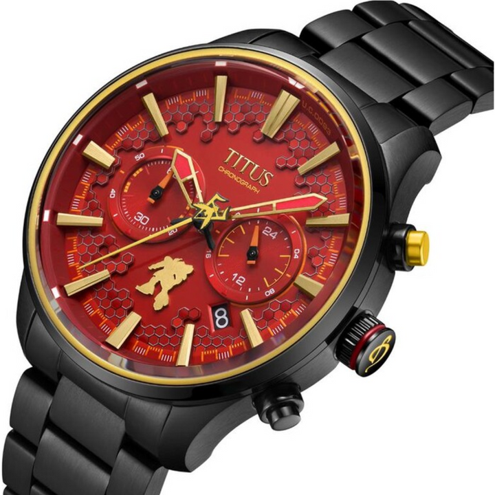 Solvil et Titus x Mobile Suit Gundam "Sazabi" Limited Edition Chronograph Quartz Stainless Steel Watch (W06-03329-001)