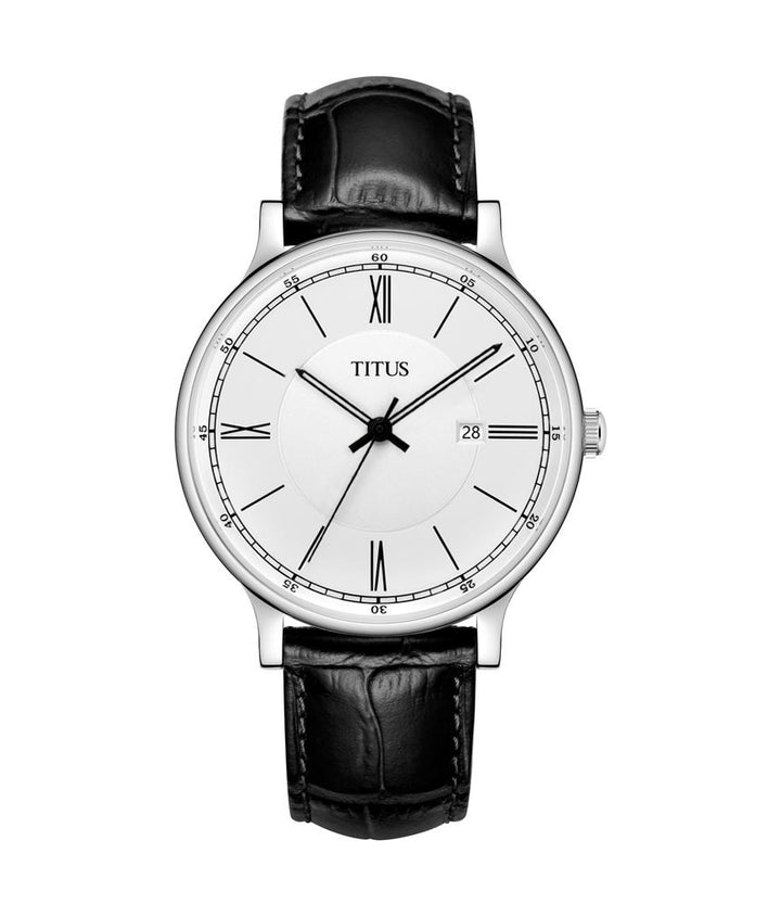 Classicist 3 Hands Quartz Leather Watch (W06-03044-004)