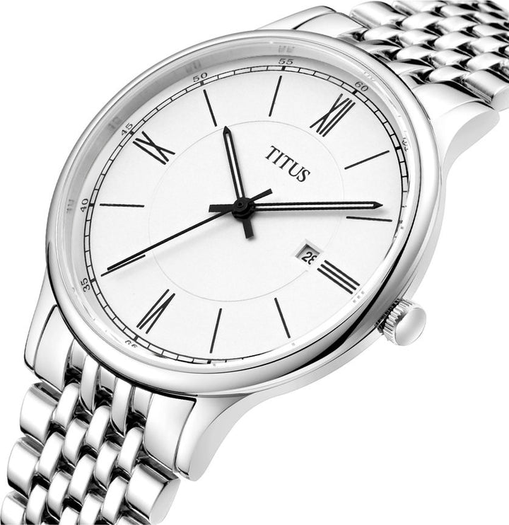 Classicist 3 Hands Quartz Stainless Steel Watch (W06-03045-002)