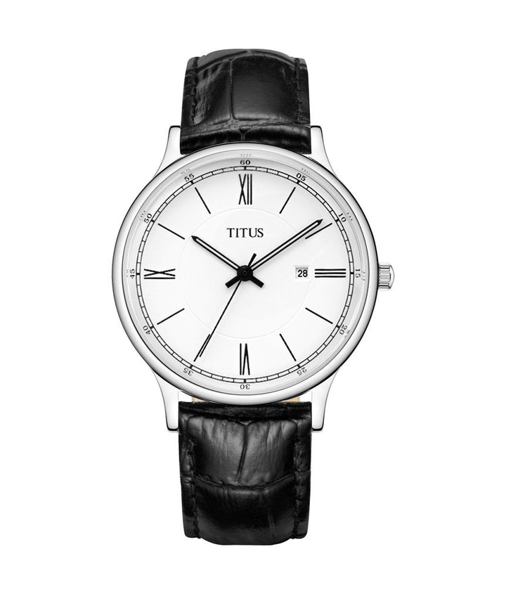 Classicist 3 Hands Quartz Leather Watch (W06-03045-004)