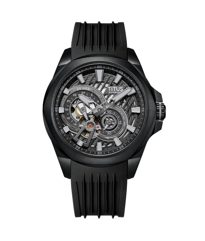 Quest Multi-Function Mechanical Silicone Watch (W06-03342-002)