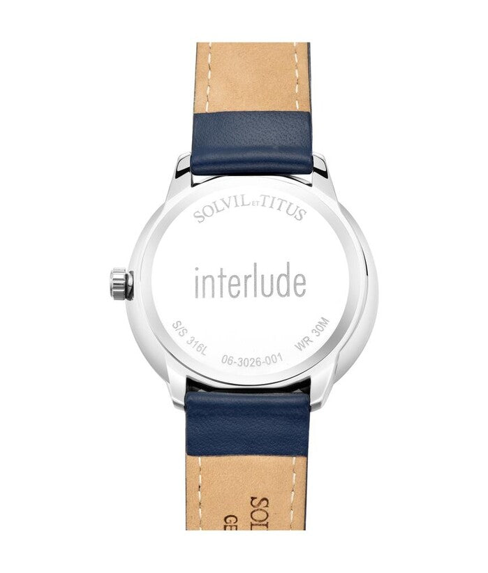 Interlude Multi-Function Quartz Leather Watch (W06-03026-001)