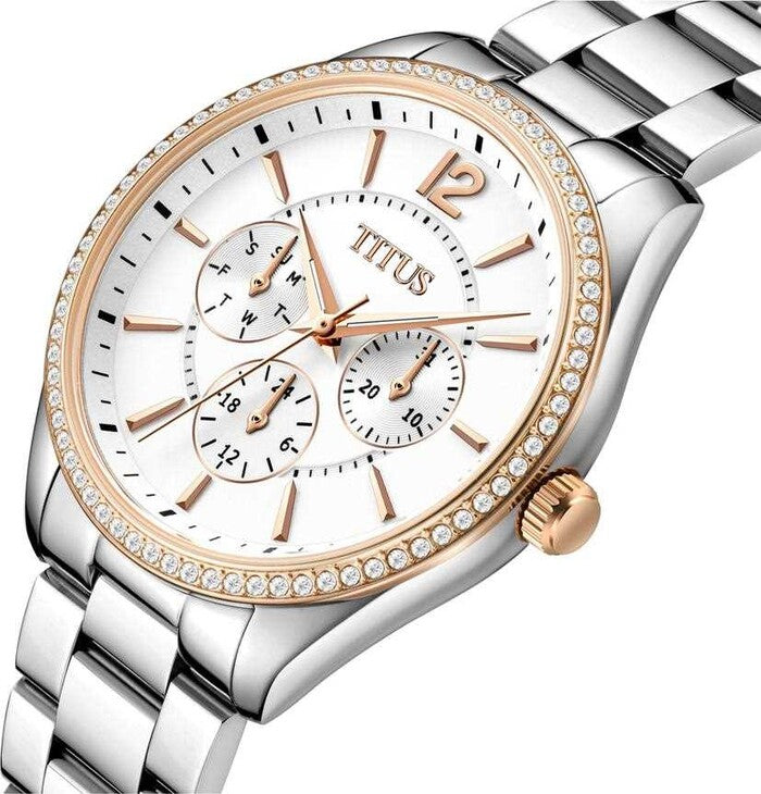 Fashionista Multi-Function Quartz Stainless Steel Watch (W06-03192-001)