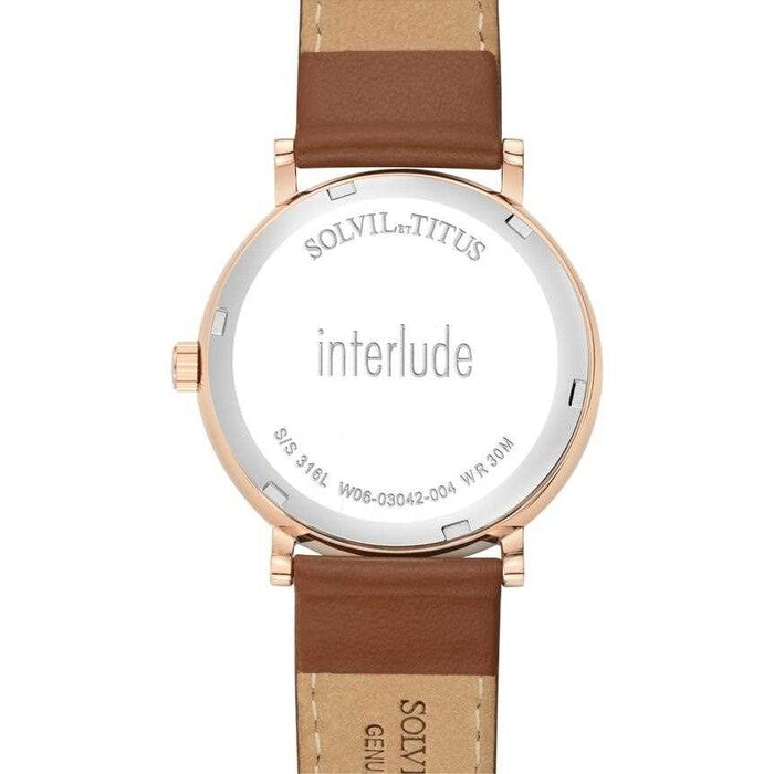 Interlude Multi-Function Quartz Leather Watch (W06-03042-004)