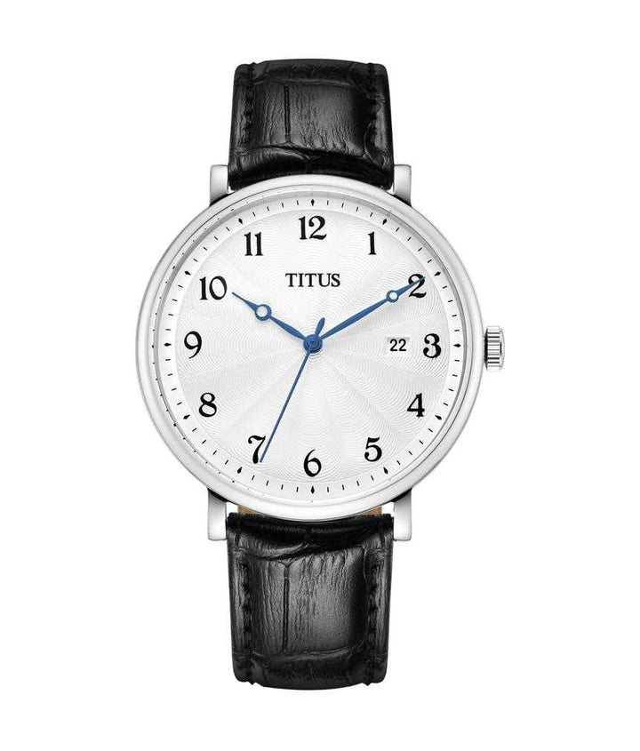 Classicist 3 Hands Date Quartz Leather Watch (W06-03027-001)