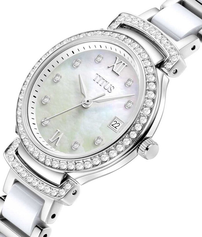 Fair Lady 3 Hands Date Quartz Stainless Steel Watch (W06-03139-001)