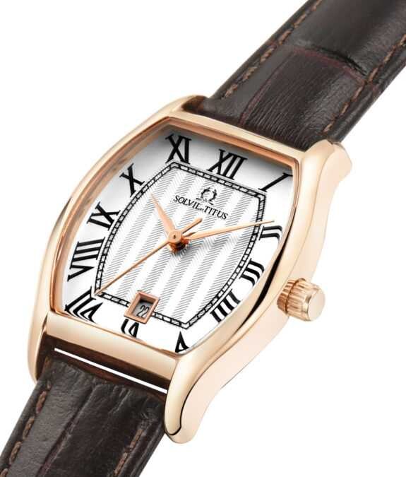 Barista 6 Hands Date Quartz Leather Watch (W06-02825-002)