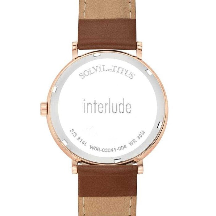 Interlude Multi-Function Quartz Leather Watch (W06-03041-004)