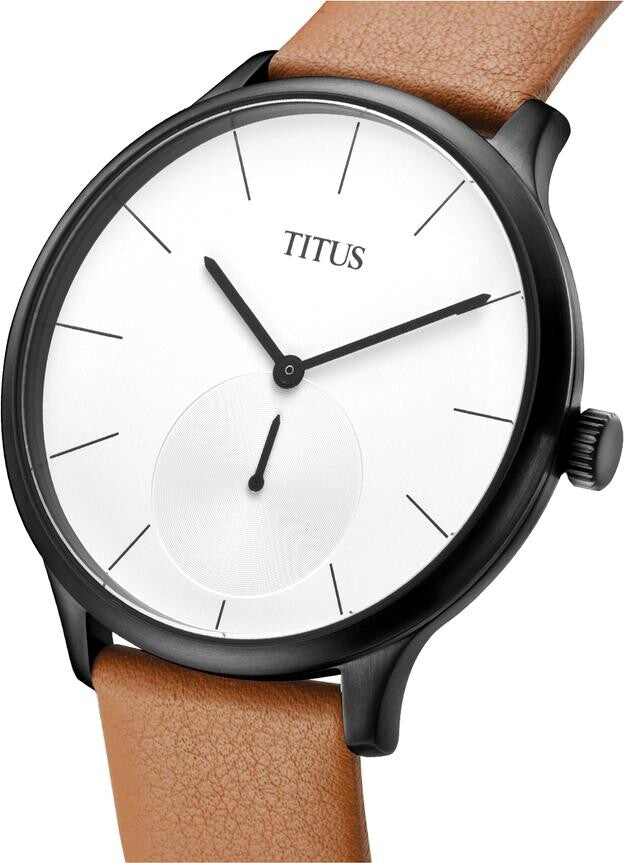 Interlude 2 Hands Small Second Quartz Leather Watch (W06-03053-006)