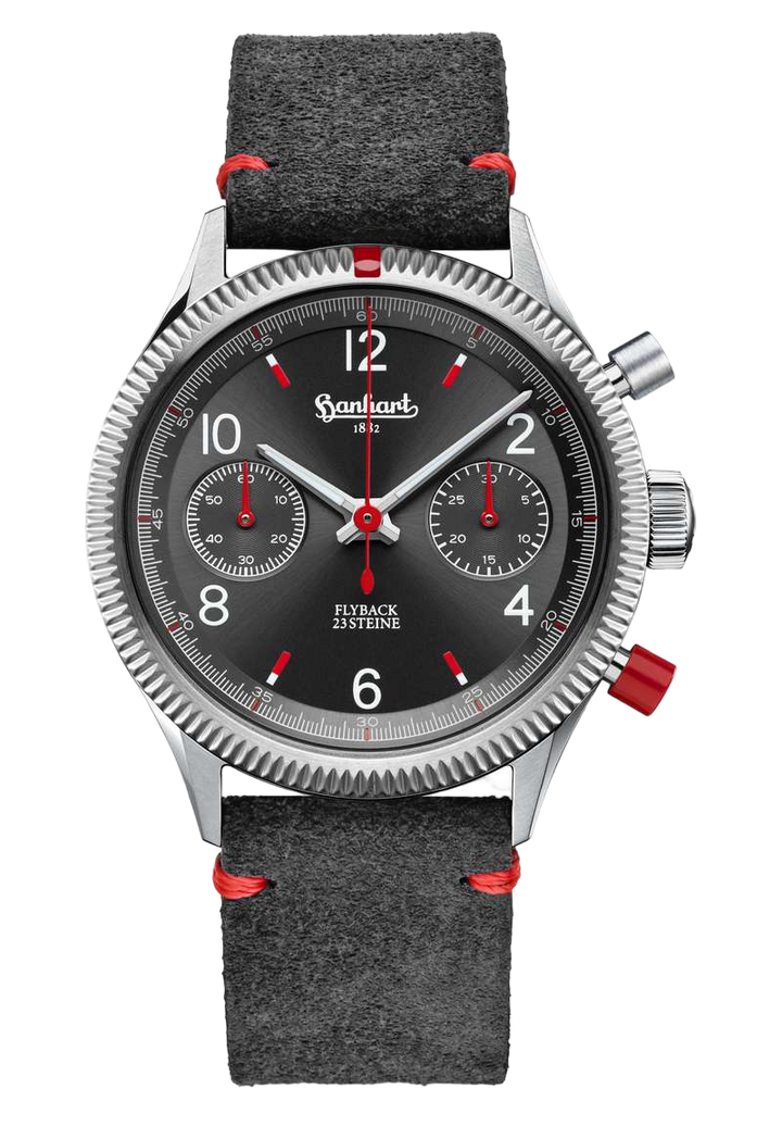 Hanhart Red X Grey Flyback Twin Set (H702L.240-ST)