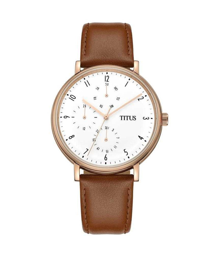 Interlude Multi-Function Quartz Leather Watch (W06-03041-004)