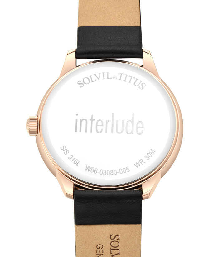 Interlude Multi-Function Quartz Leather Watch (W06-03080-005)