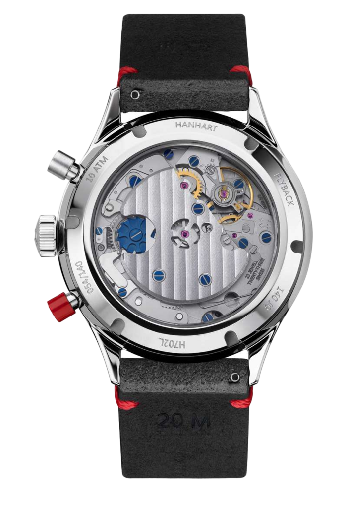 Hanhart Red X Grey Flyback Twin Set (H702L.240-ST)