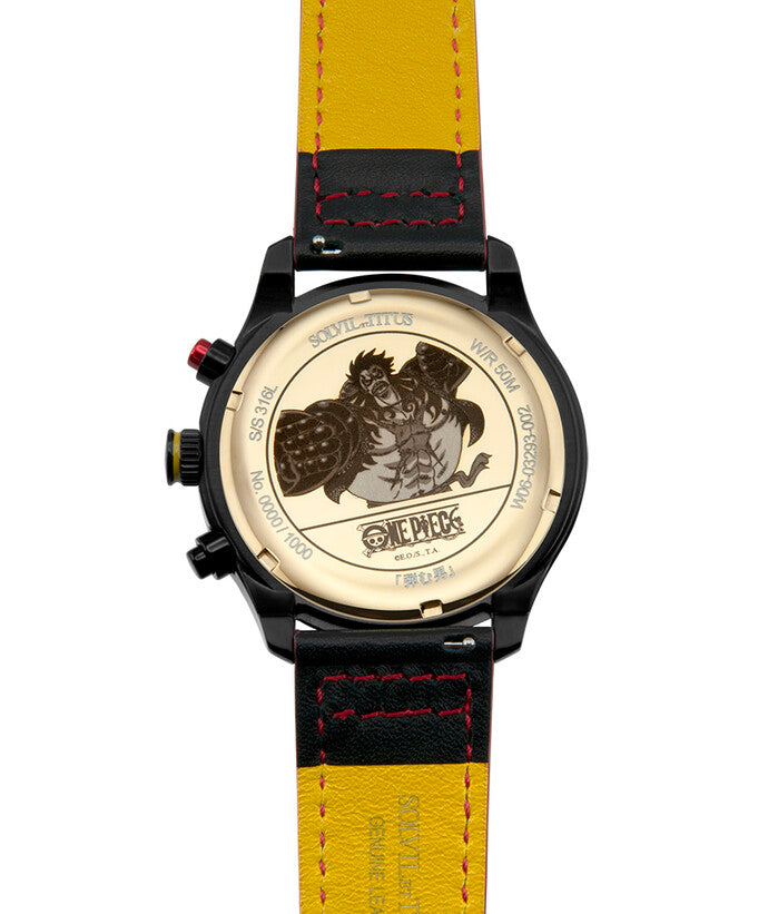 Solvil et Titus x One Piece "Gear 4 Luffy" Chronograph Quartz Leather Watch (W06-03293-002)