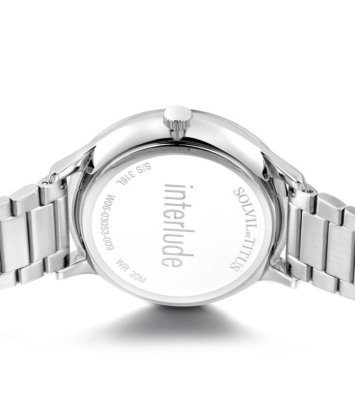 Interlude 2 Hands Small Second Quartz Stainless Steel Watch (W06-03053-009)