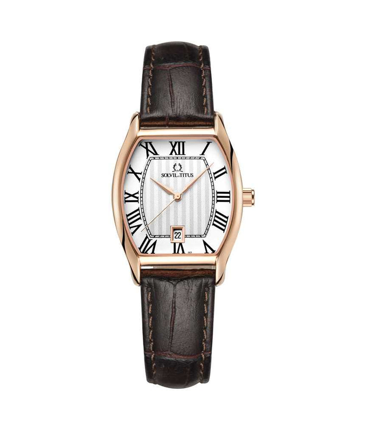 Barista 6 Hands Date Quartz Leather Watch (W06-02825-002)