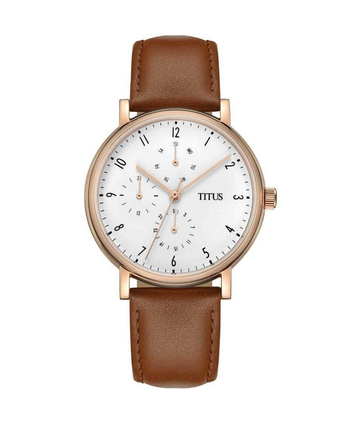 Interlude Multi-Function Quartz Leather Watch (W06-03042-004)