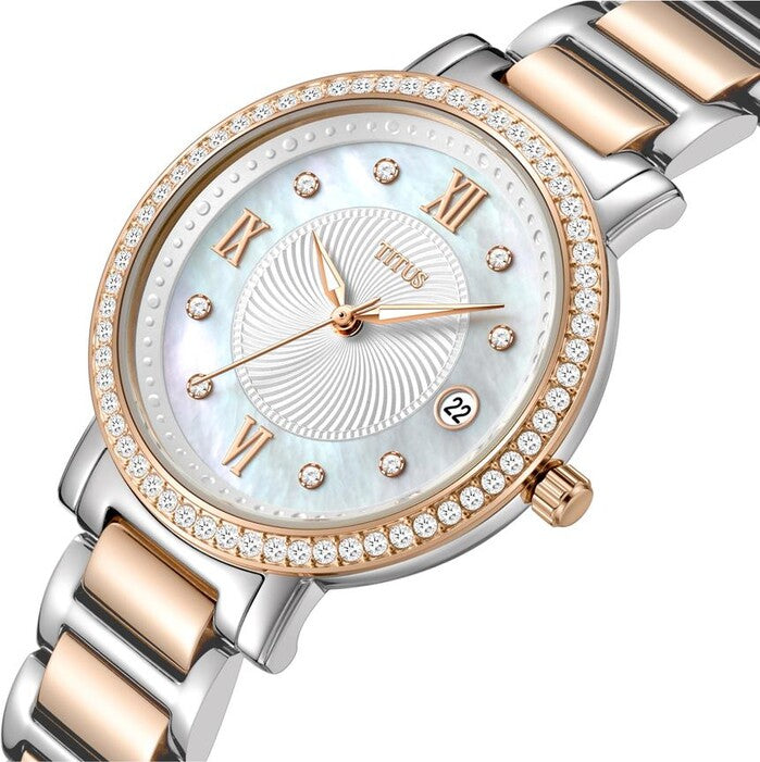 Chandelier 3 Hands Date Quartz Stainless Steel Watch (W06-03200-002)