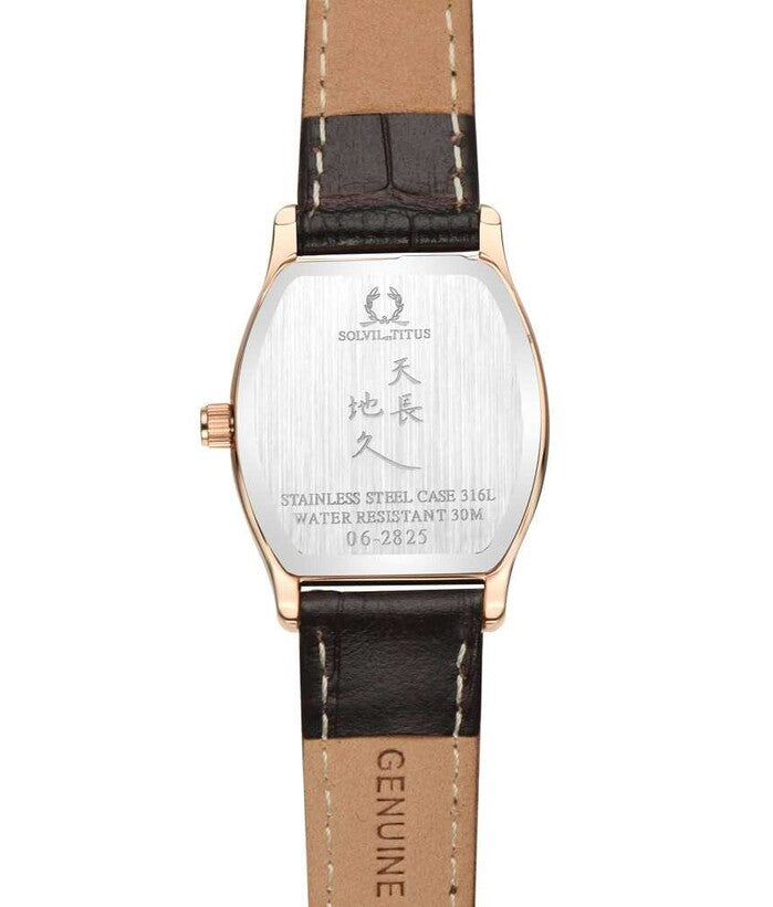 Barista 6 Hands Date Quartz Leather Watch (W06-02825-002)