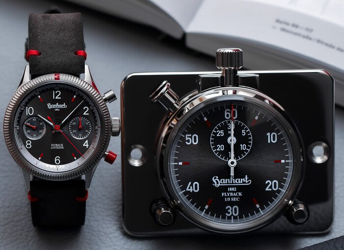 Hanhart Red X Grey Flyback Twin Set (H702L.240-ST)