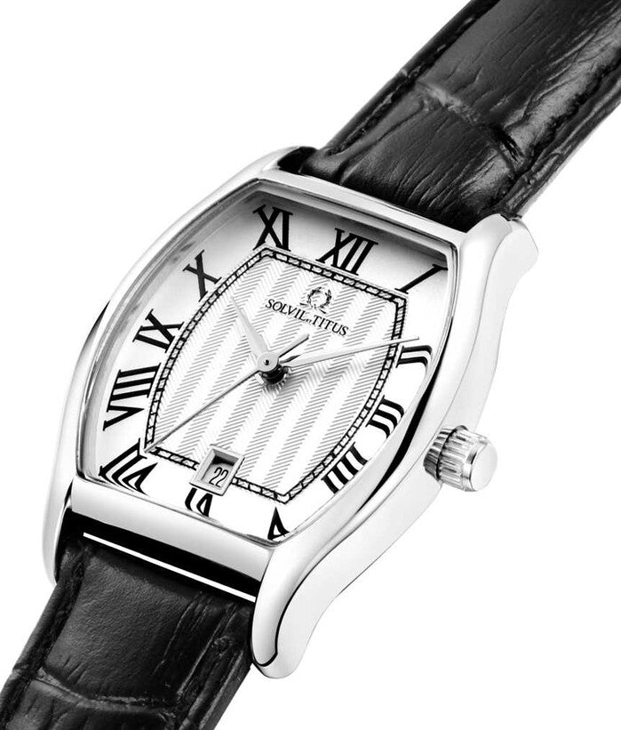 Barista 5 Hands Date Quartz Leather Watch (W06-02825-001)