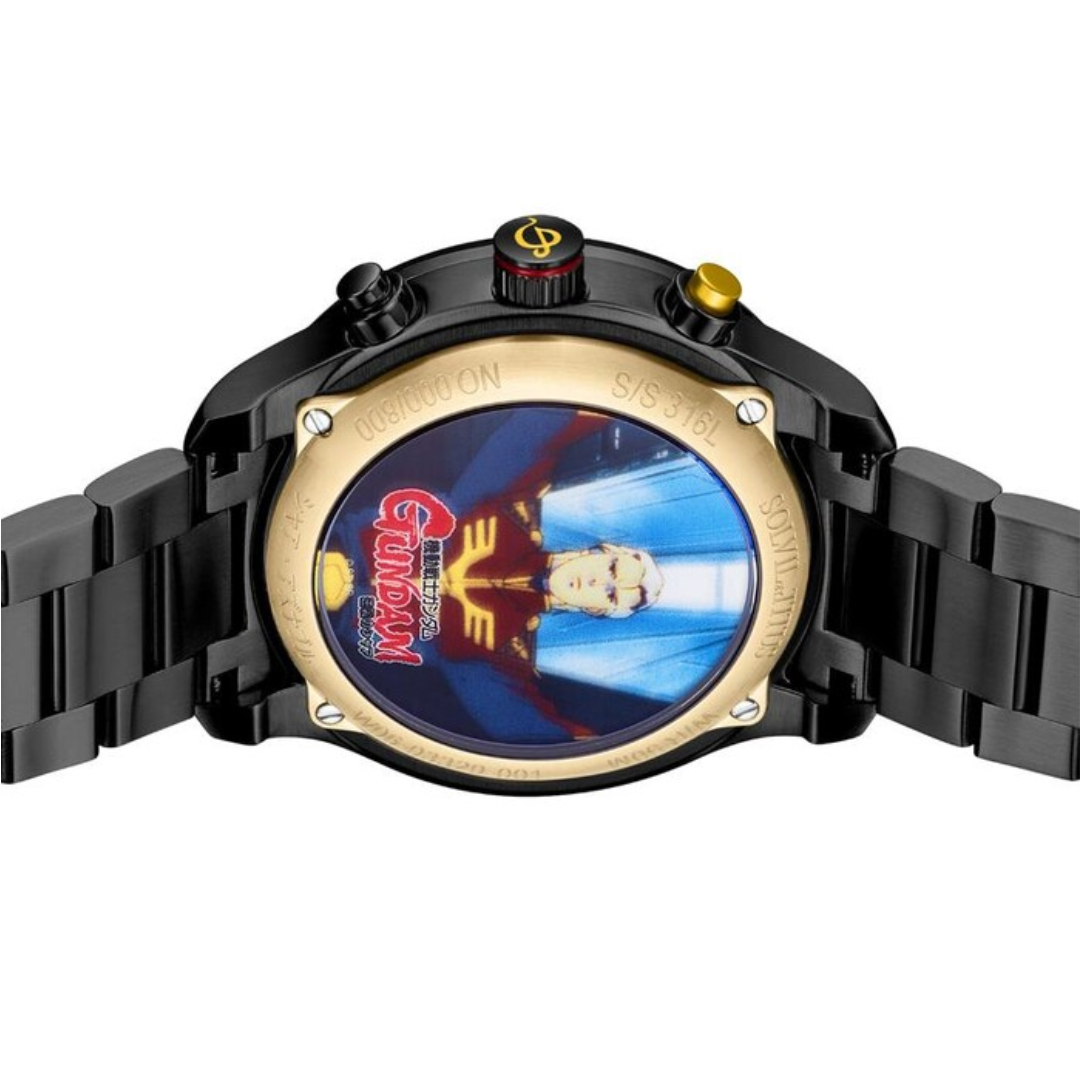 Solvil et Titus x Mobile Suit Gundam "Sazabi" Limited Edition Chronograph Quartz Stainless Steel Watch (W06-03329-001)