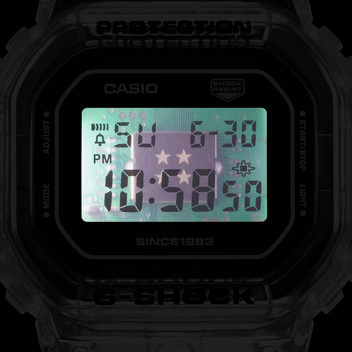 Casio G-Shock X 40th Anniversary CLEAR REMIX (DW-5040RX-7)