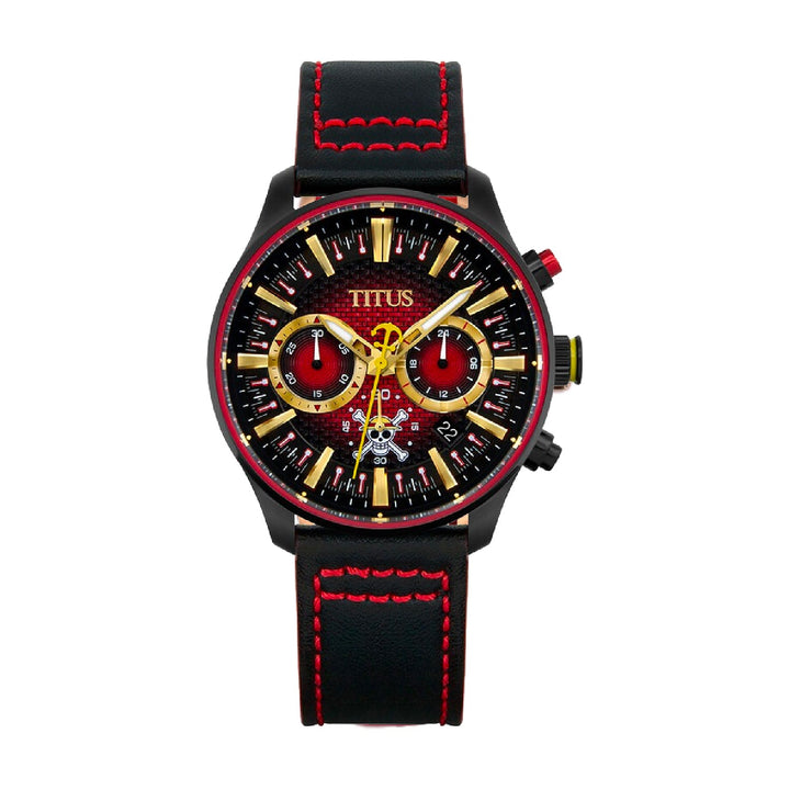 Solvil et Titus x One Piece "Gear 4 Luffy" Chronograph Quartz Leather Watch (W06-03293-002)