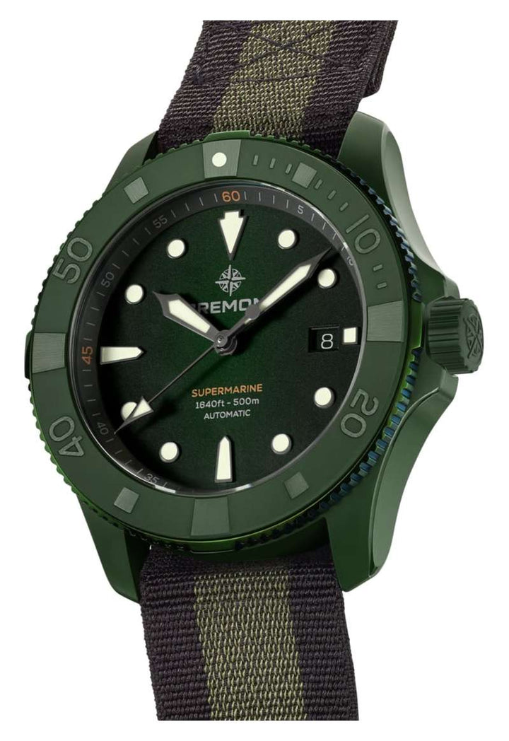 Bremont Supermarine Full Ceramic, Jungle Green (SM43DT-GNCER-N)