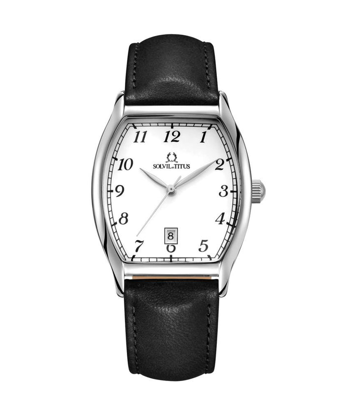 Barista 3 Hands Date Quartz Leather Watch (W06-02824-006)