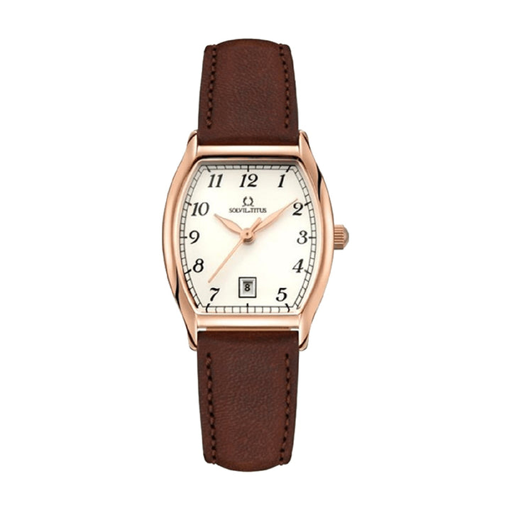 Barista 3 Hands Date Quartz Leather Watch W06-02825-009