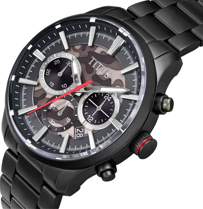 Saber Chronograph Quartz Stainless Steel Watch (W06-03082-031)