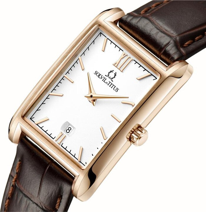 Classicist 2 Hands Quartz Leather Watch (W06-03179-005)