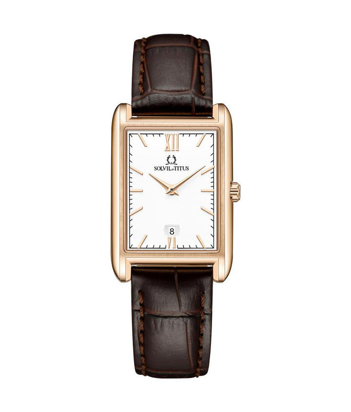 Classicist 2 Hands Quartz Leather Watch (W06-03179-005)