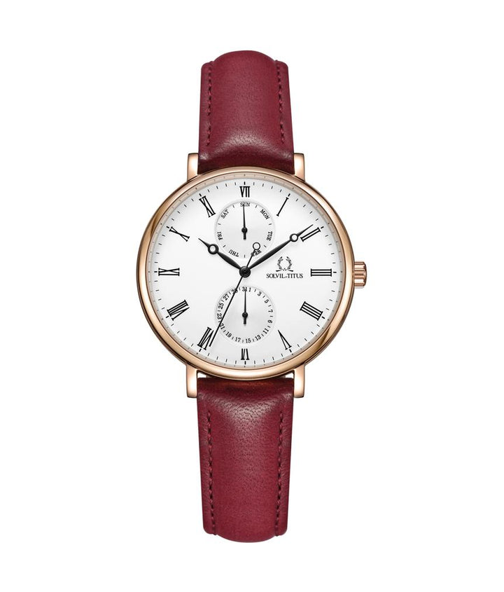 Classicist Multi-Function Quartz Leather Watch (W06-03199-004)