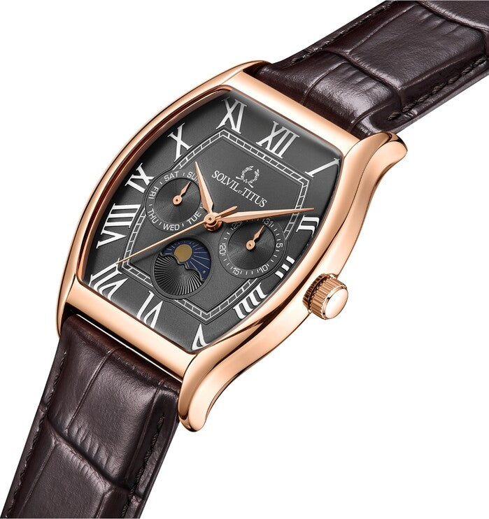 Barista Multi-Function with Day Night Indicator Quartz Leather Watch (W06-03219-005)