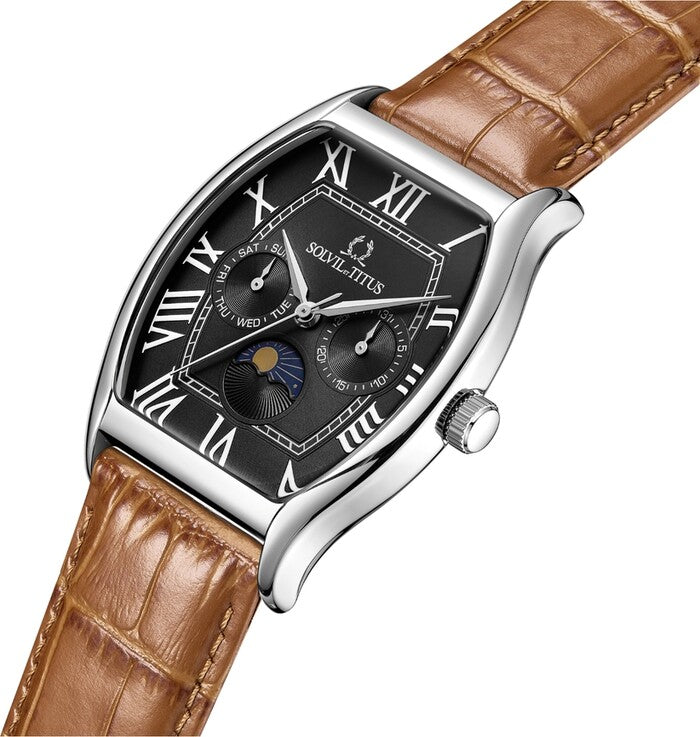 Barista Multi-Function with Day Night Indicator Quartz Leather Watch (W06-03219-007)