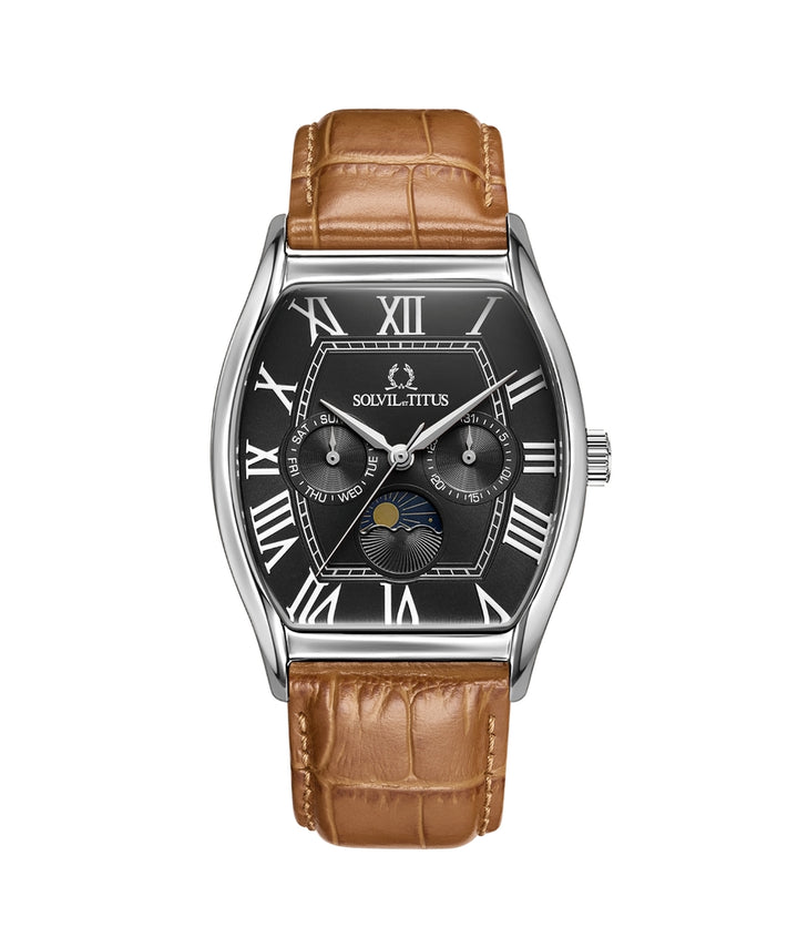 Barista Multi-Function with Day Night Indicator Quartz Leather Watch (W06-03219-007)