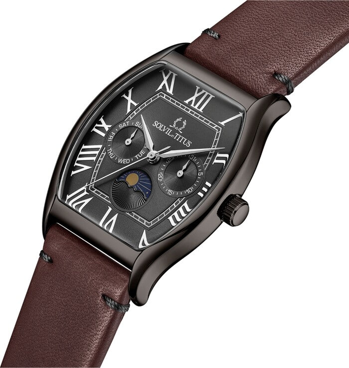 Barista Multi-Function with Day Night Indicator Quartz Leather Watch (W06-03219-009)