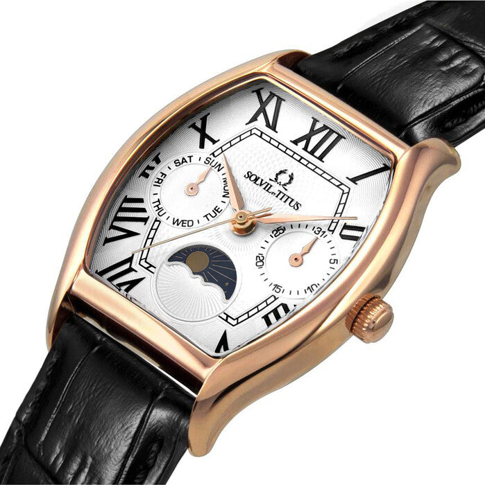 Barista Multi-Function with Day Night Indicator Quartz Leather Watch (W06-03220-002)