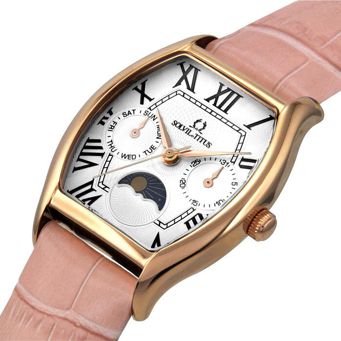 Barista Multi-Function with Day Night Indicator Quartz Leather Watch (W06-03220-004)