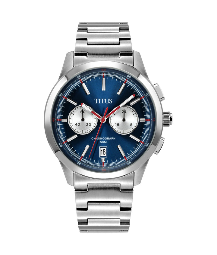 Bravo Chronograph Quartz Stainless Steel Watch (W06-03236-002)