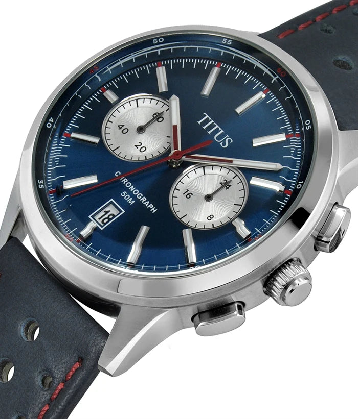 Bravo Chronograph Quartz Leather Watch (W06-03236-005)