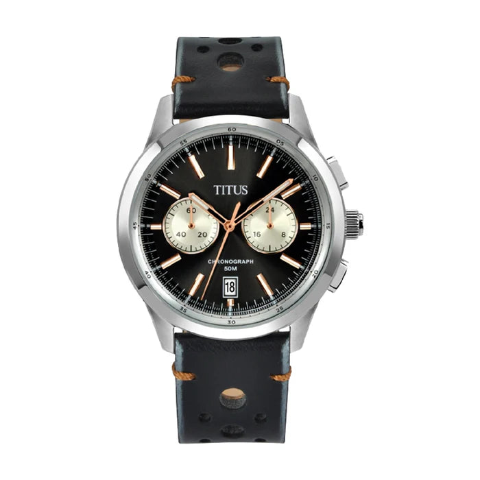 Bravo Chronograph Quartz Leather Watch (W06-03236-008)