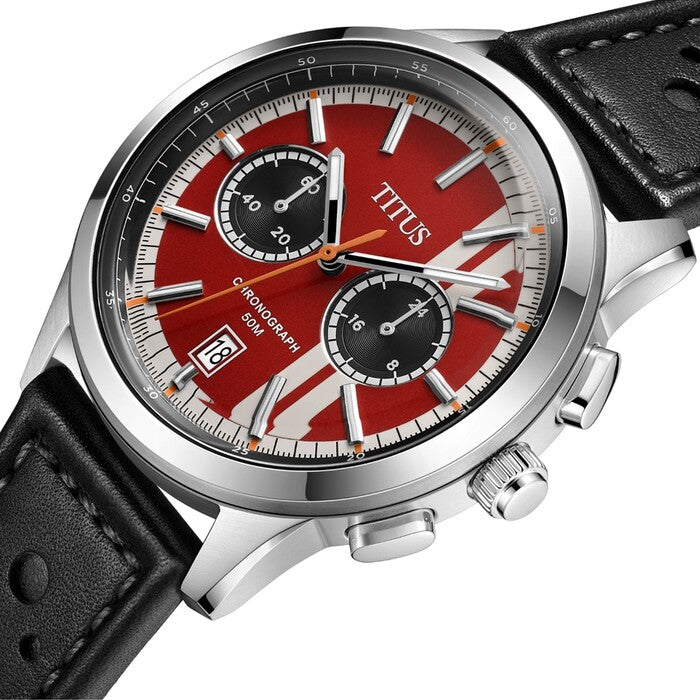 Bravo Chronograph Quartz Leather Watch (W06-03236-016)