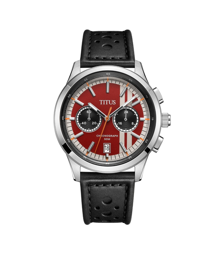 Bravo Chronograph Quartz Leather Watch (W06-03236-016)