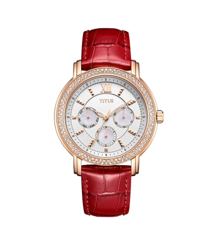 Fashionista Multi-Function Quartz Leather Watch (W06-03251-003)