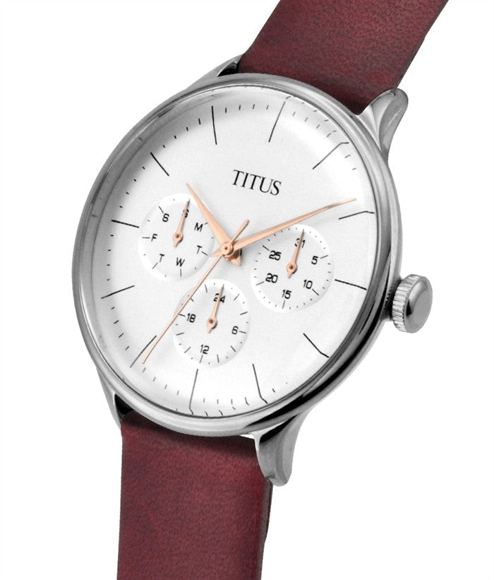 Interlude Multi-Function Quartz Leather Watch (W06-03264-004)