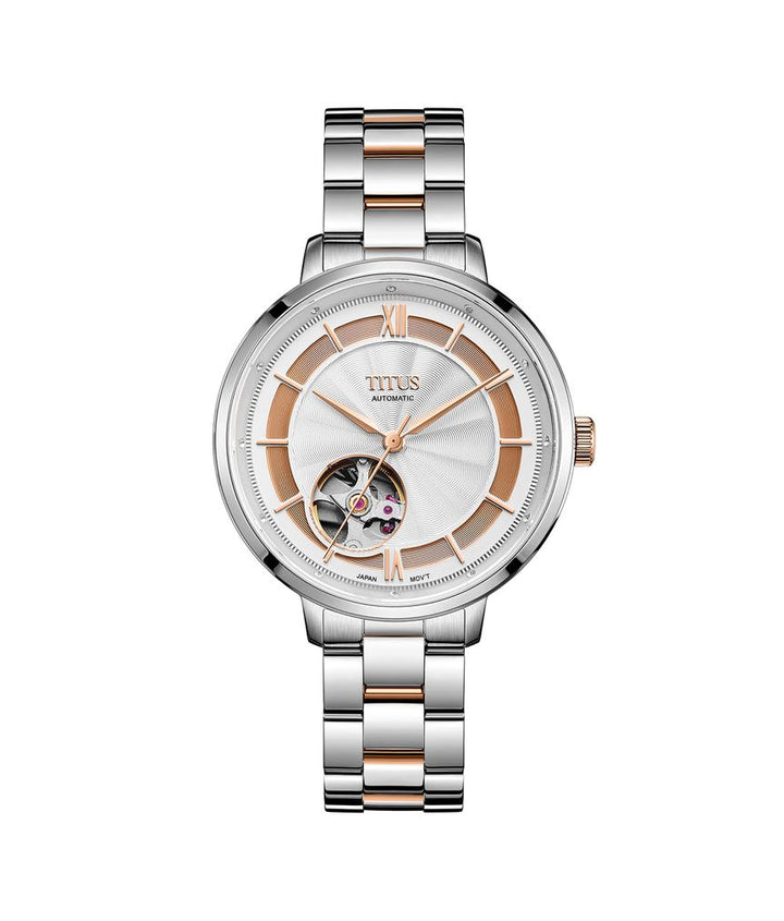 Enlight 3 Hands Mechanical Skeleton Stainless Steel Watch (W06-03278-002)